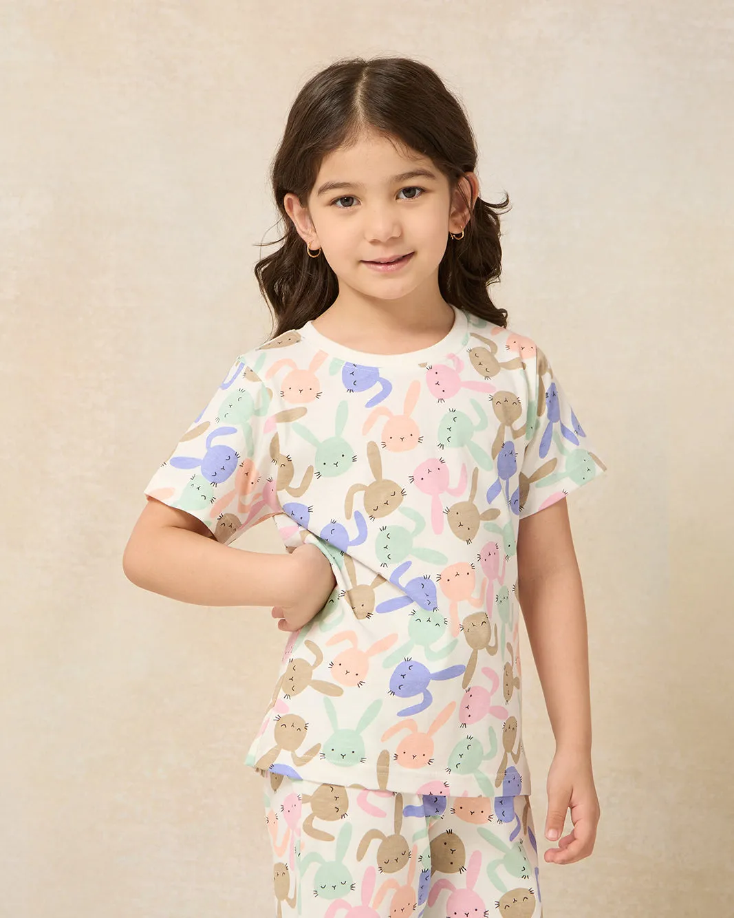 Girls White Printed Pyjama Set (2 Piece) sold by Redtag product image thumbnail 2