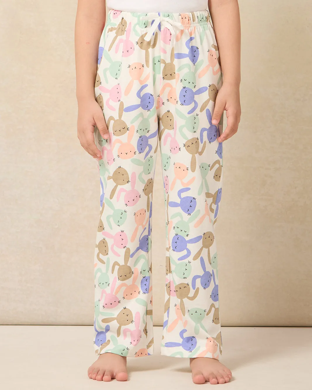 Girls White Printed Pyjama Set (2 Piece) sold by Redtag product image thumbnail 3