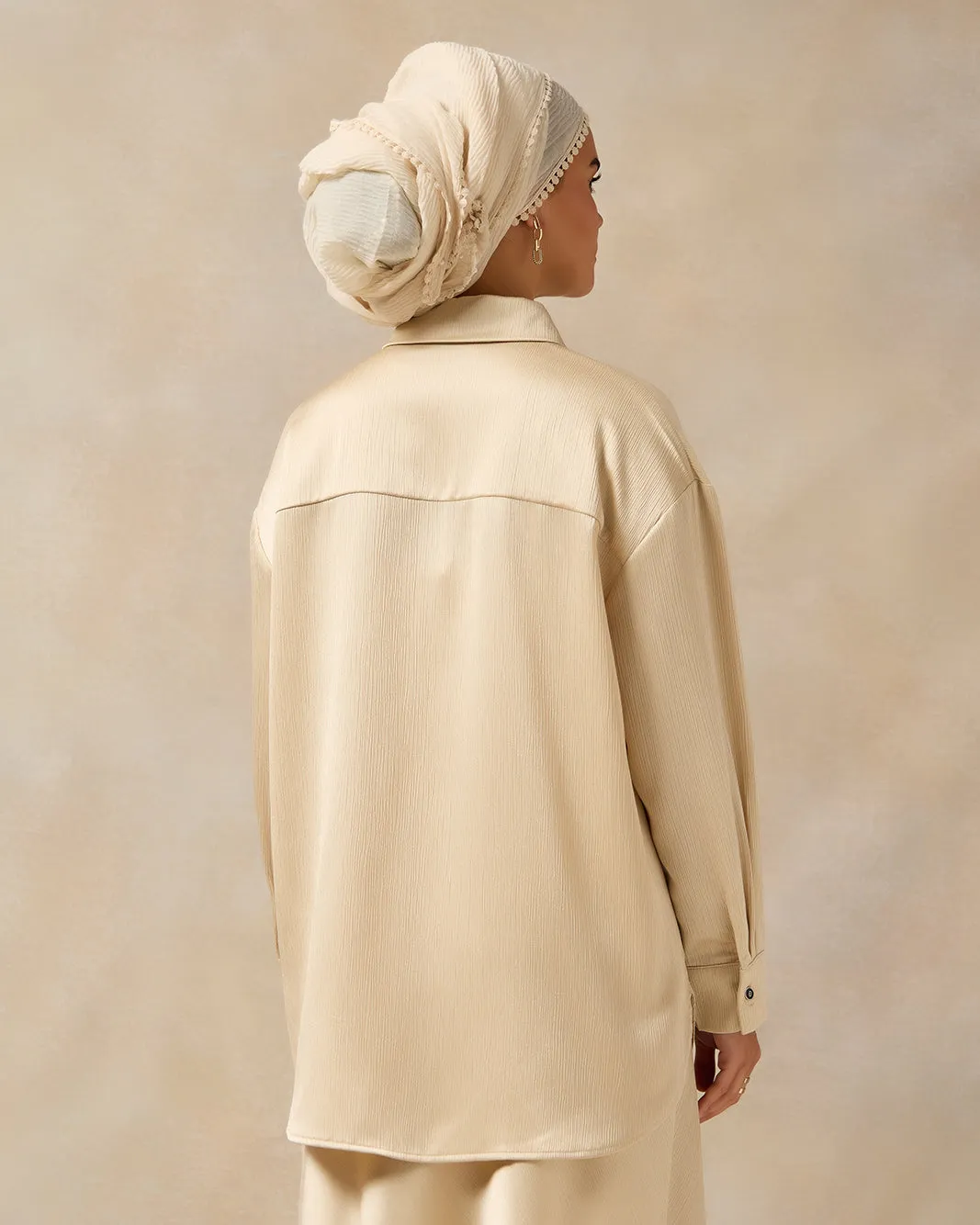 Women Ivory Button Front Shirt sold by Redtag product image thumbnail 3