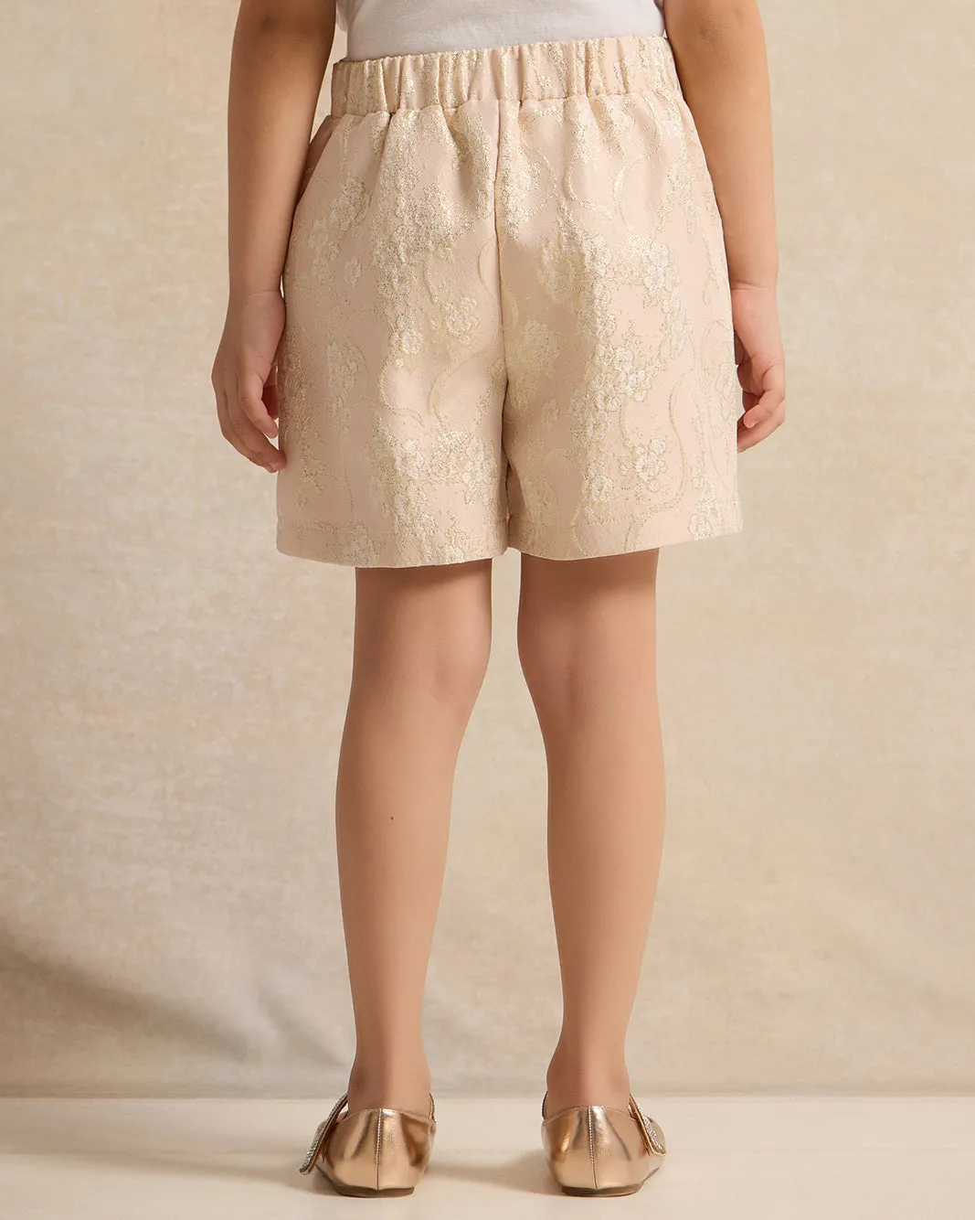 Girls Beige Embellished Skort sold by Redtag product image thumbnail 3