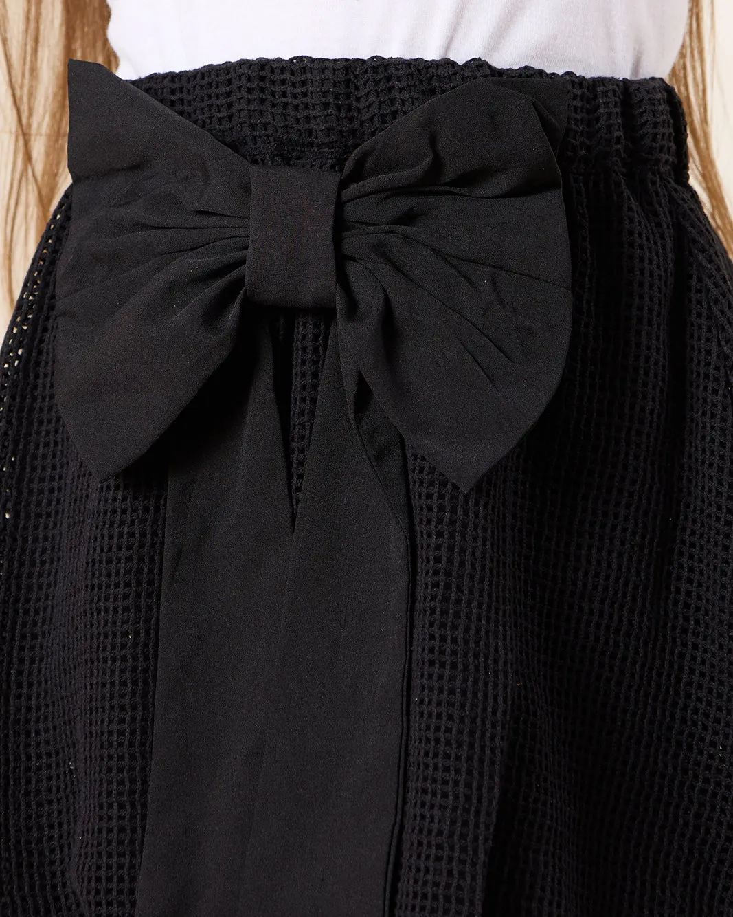 Girls Black Textured Skirt sold by Redtag product image thumbnail 4