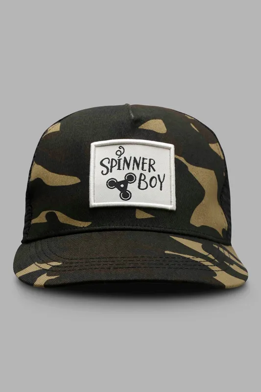 Brown Camouflage Baseball Cap sold by Redtag