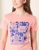 Senior Girls Pink Printed T-Shirt sold by Redtag