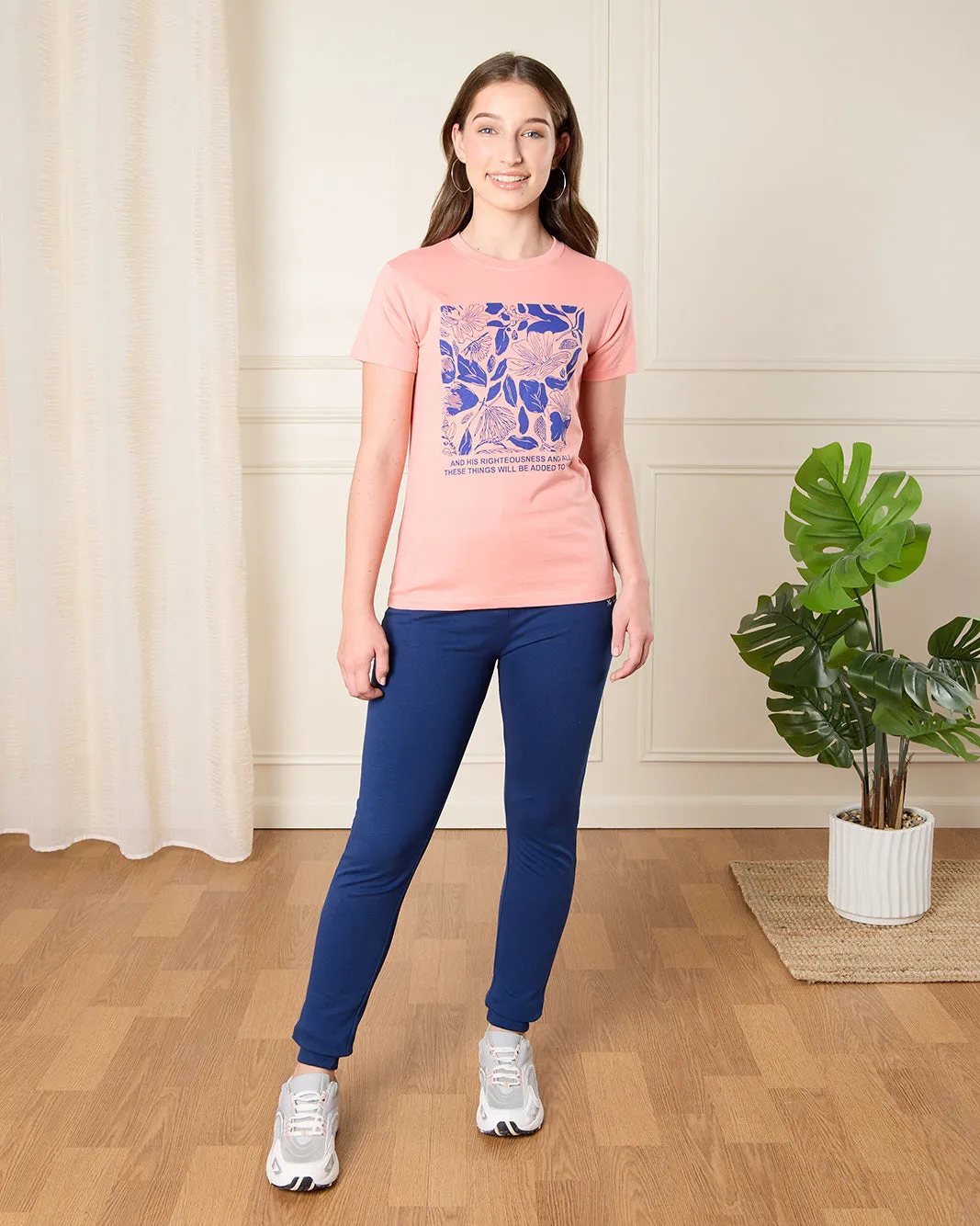 Senior Girls Pink Printed T-Shirt sold by Redtag product image thumbnail 2