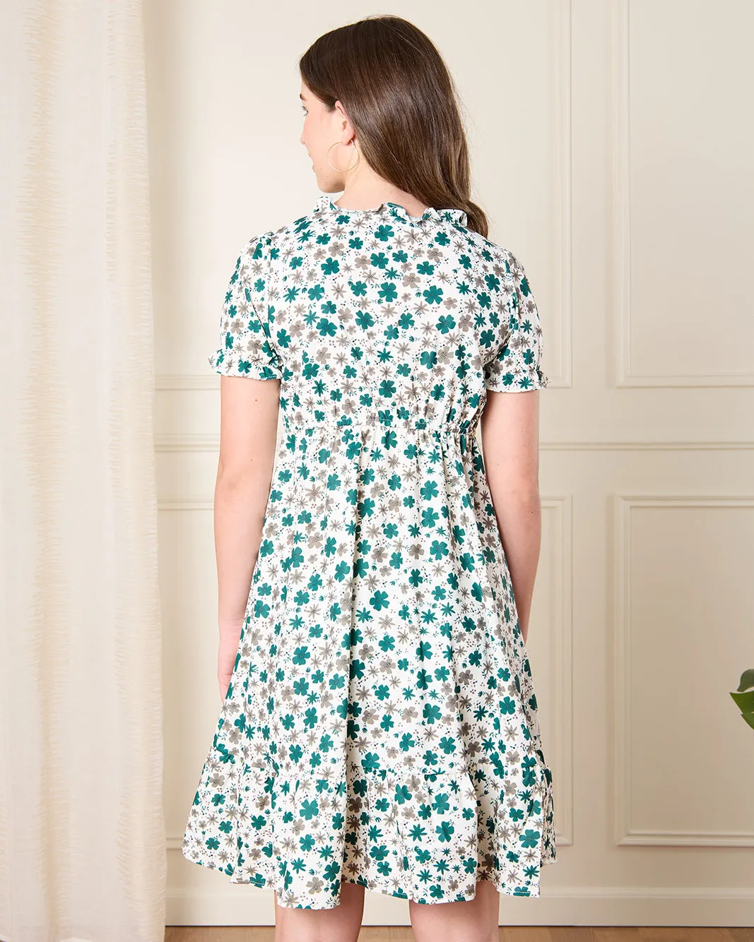 Senior Girls Blue Printed Dress sold by Redtag product image thumbnail 3