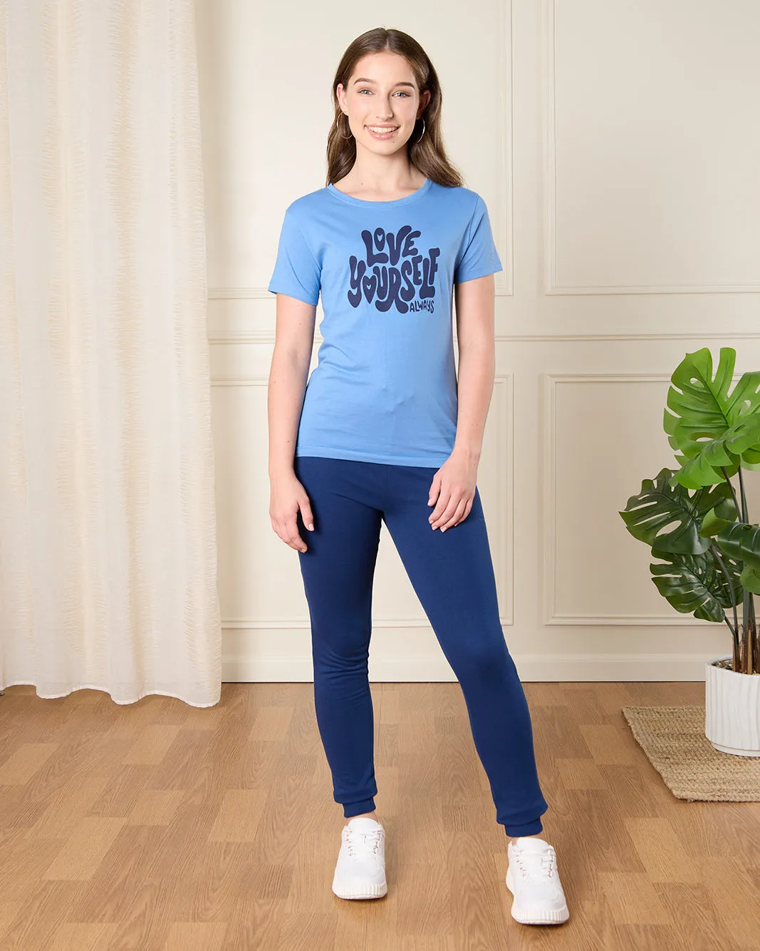 Senior Girls Navy Active Pants sold by Redtag product image thumbnail 2