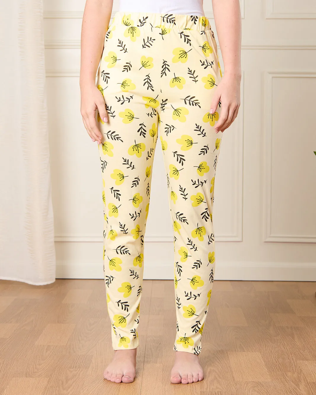 Senior Girls Yellow Printed Pyjama Set (2 Piece) sold by Redtag product image thumbnail 3