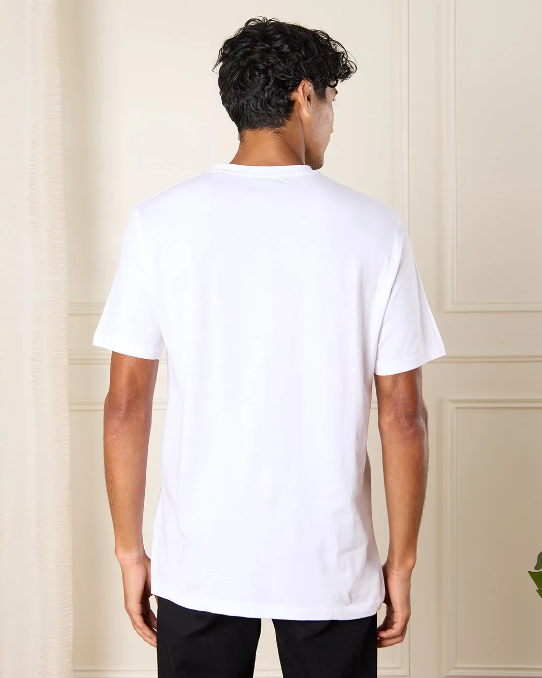 Men White Japan Print T-Shirt sold by Redtag product image thumbnail 3