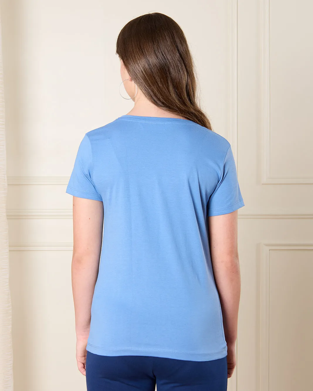 Senior Girls Blue Love Yourself T-Shirt sold by Redtag product image thumbnail 3