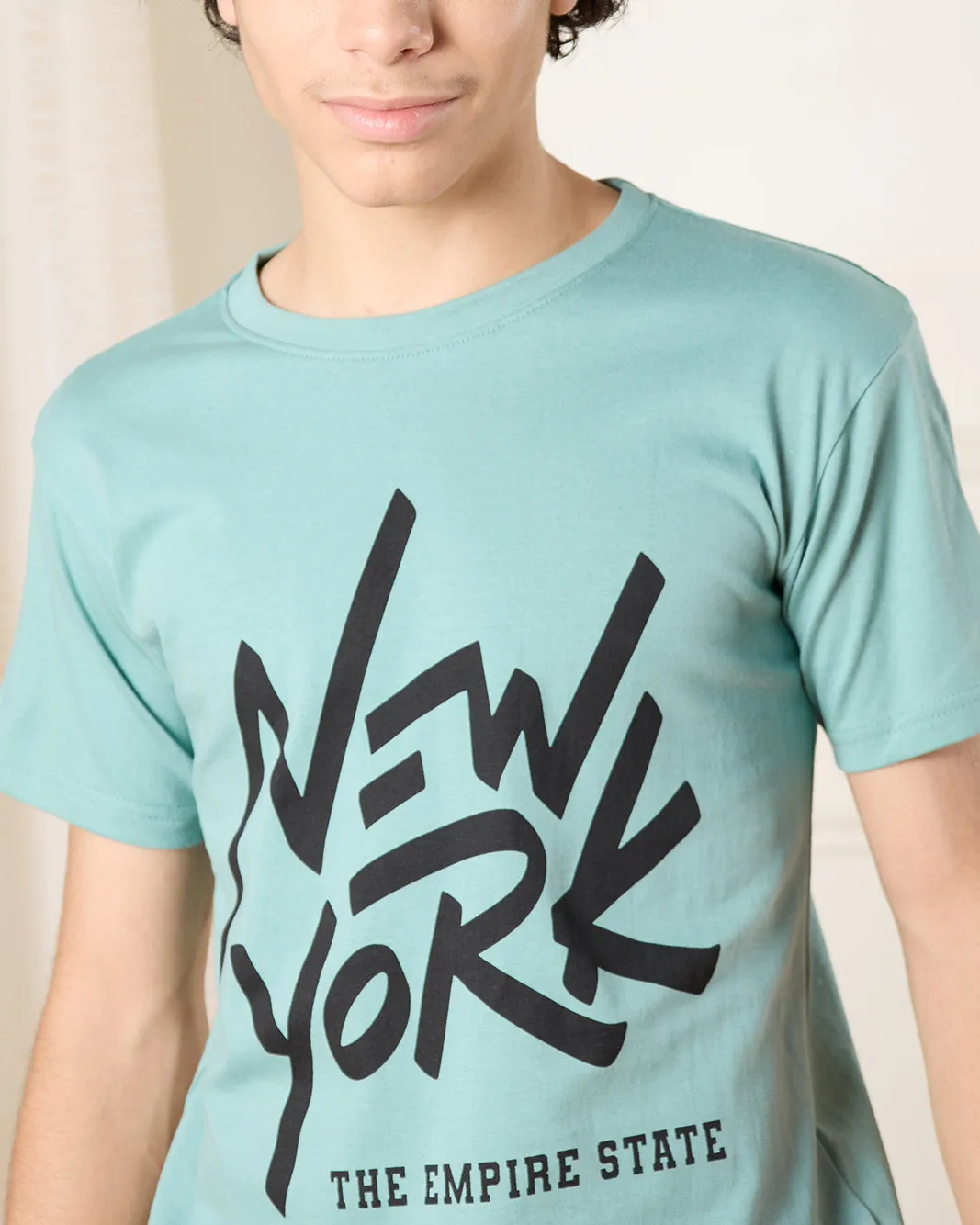 Senior Boys Blue New York T-Shirt sold by Redtag product image thumbnail 4