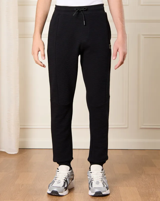 Senior Boys Black Ottoman Track Pants sold by Redtag