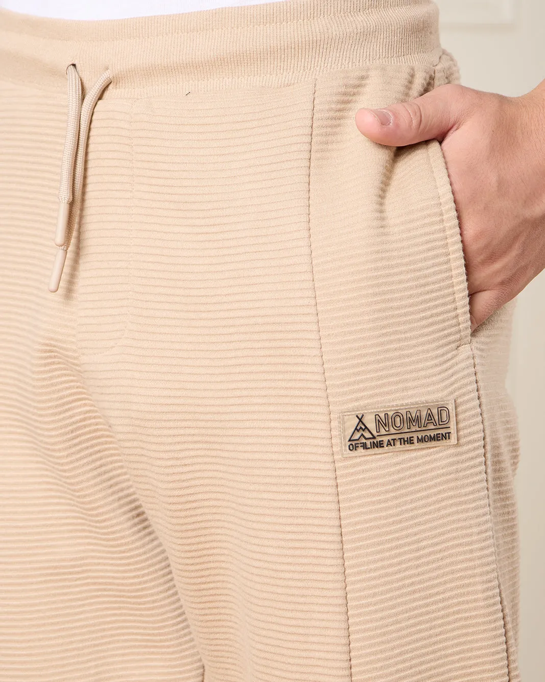 Senior Boys Beige Ottoman Track Pants sold by Redtag product image thumbnail 4