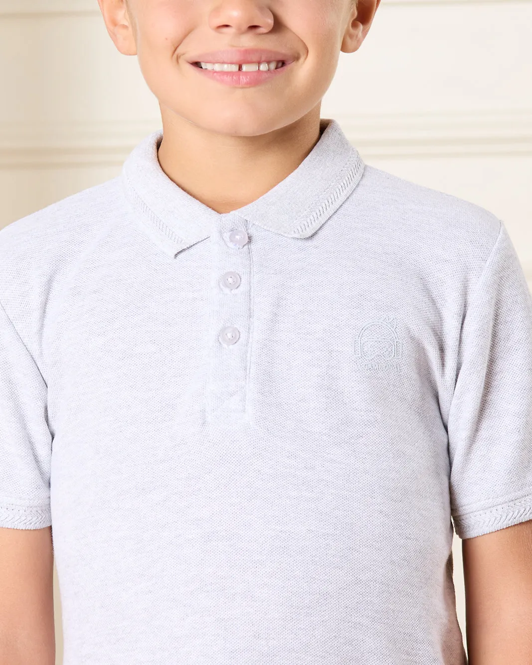 Boys Grey Polo T-Shirt sold by Redtag product image thumbnail 4