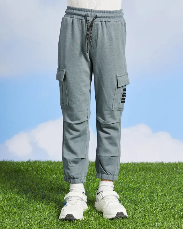 Boys Blue Cargo Active Pants sold by Redtag