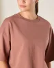Women Brown Solid Active T-Shirt sold by Redtag