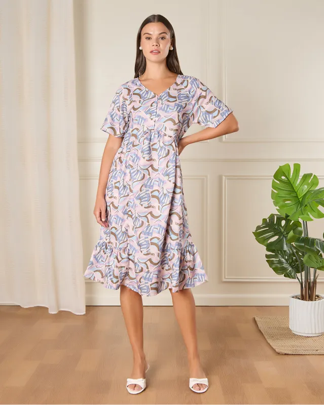 Women Purple Casual Dress sold by Redtag