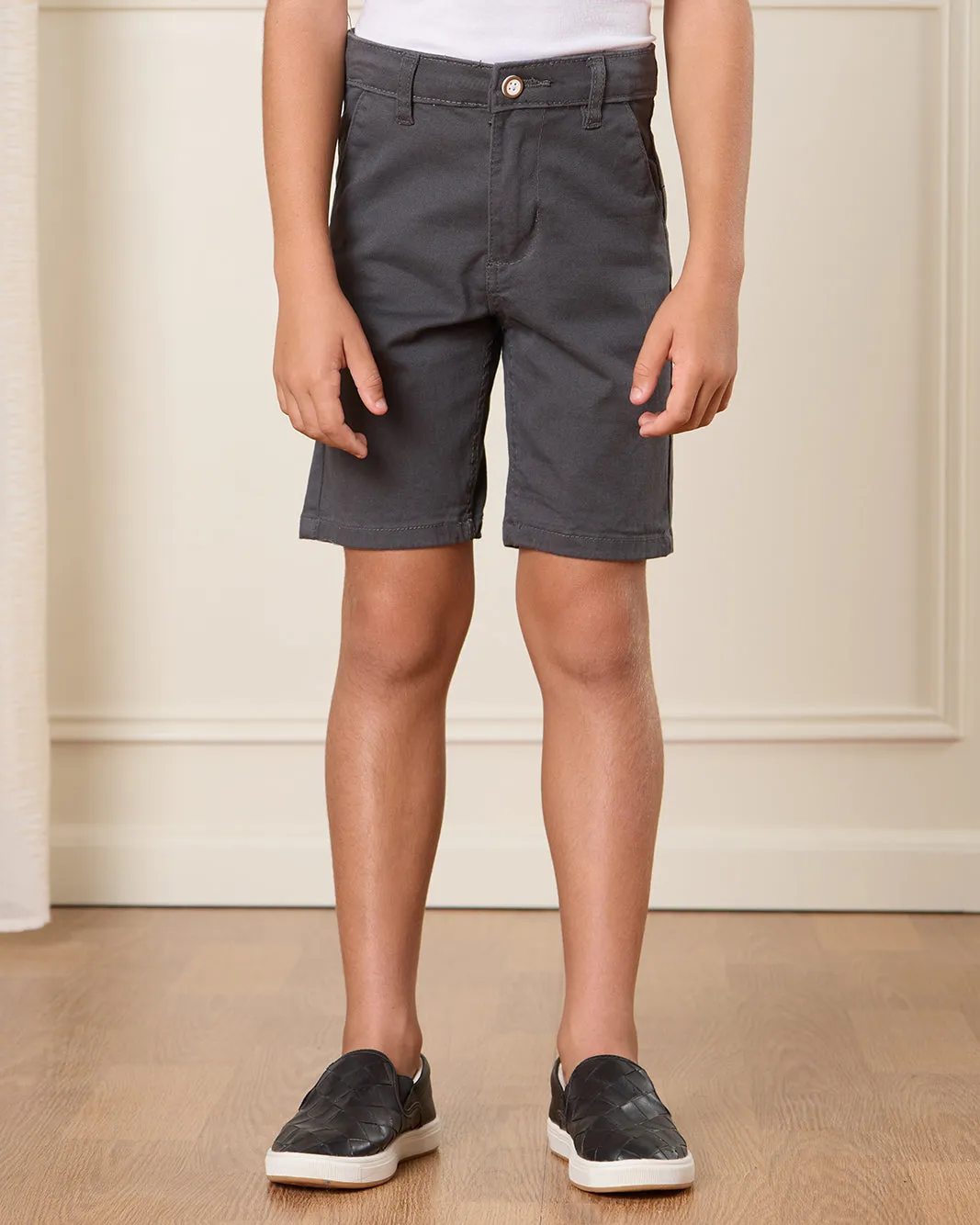 Boys Grey Chino Shorts sold by Redtag