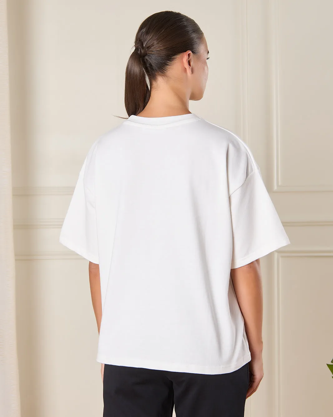 Woman White Active T-shirt sold by Redtag product image thumbnail 3