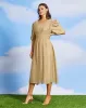 Women Beige Flowy Dress sold by Redtag