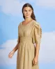 Women Beige Flowy Dress sold by Redtag