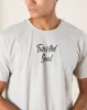 Men Grey Back Print T-Shirt sold by Redtag