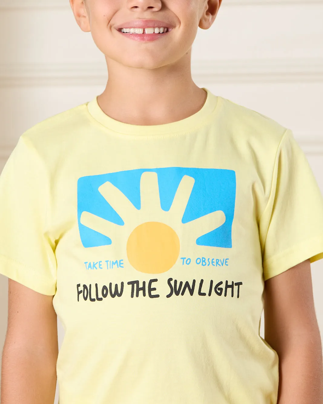 Boys Yellow Sunlight Print T-Shirt sold by Redtag product image thumbnail 4