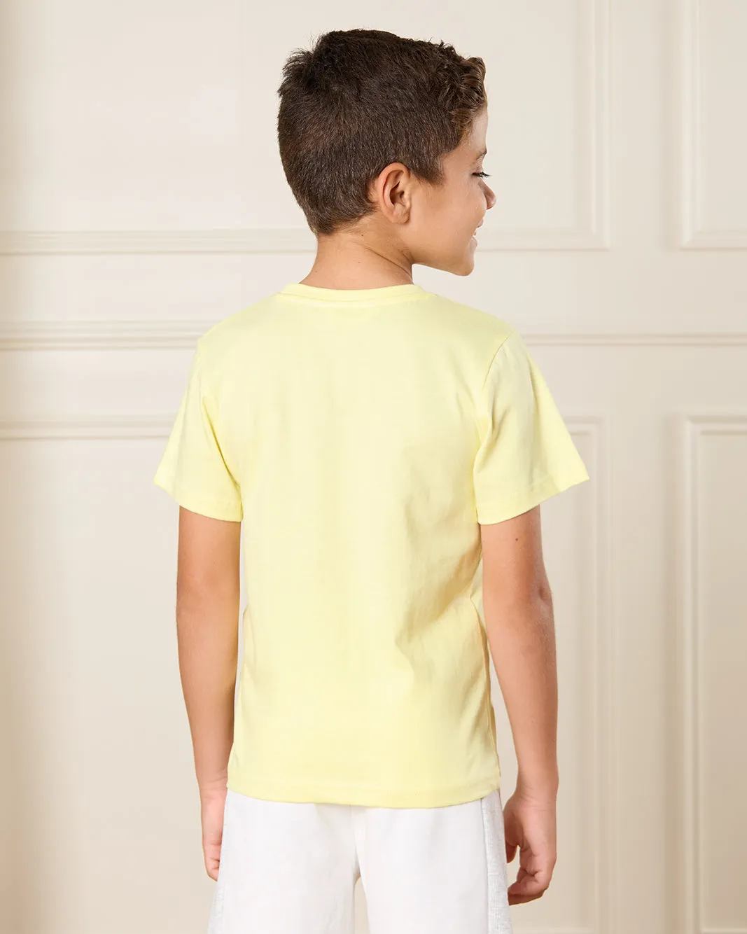 Boys Yellow Sunlight Print T-Shirt sold by Redtag product image thumbnail 3