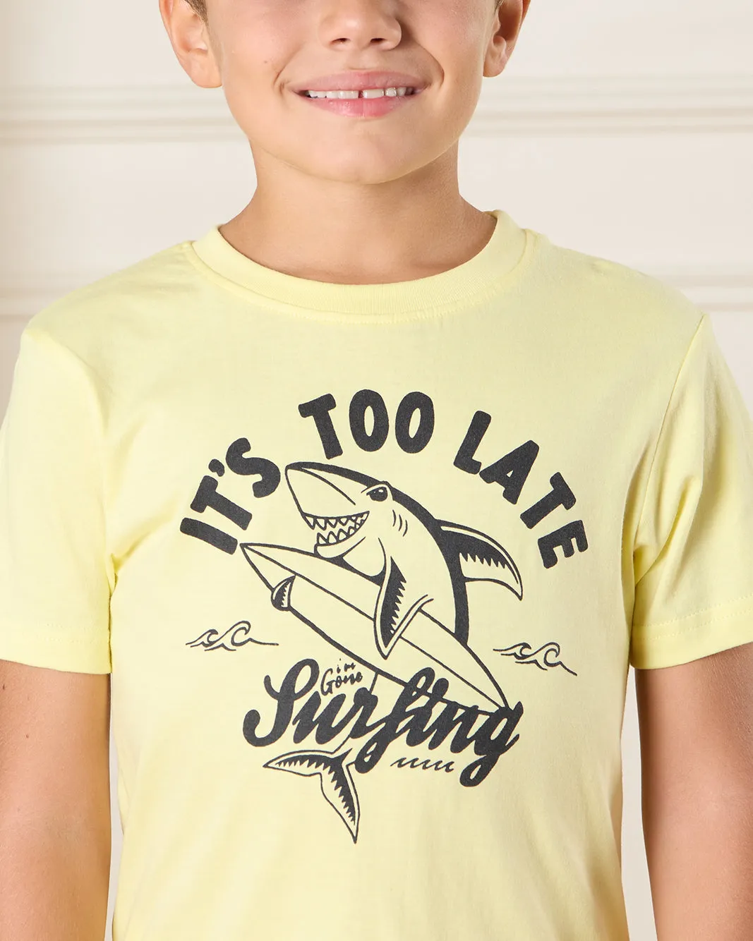 Boys Yellow Shark Print T-Shirt sold by Redtag product image thumbnail 4