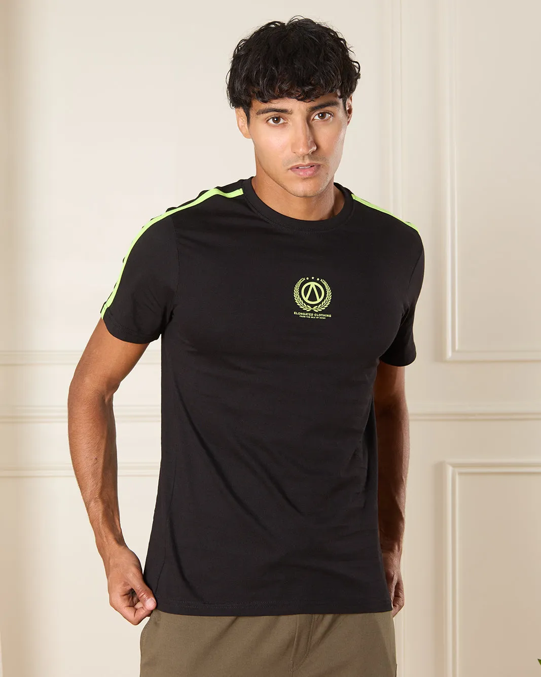 Men Black Graphic T-Shirt sold by Redtag