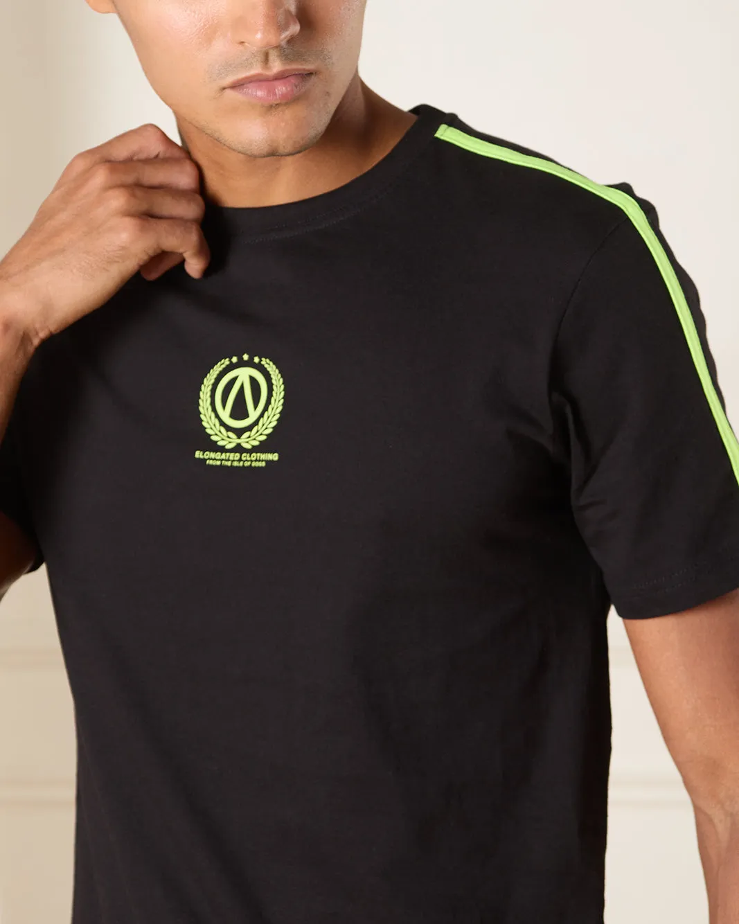 Men Black Graphic T-Shirt sold by Redtag product image thumbnail 4