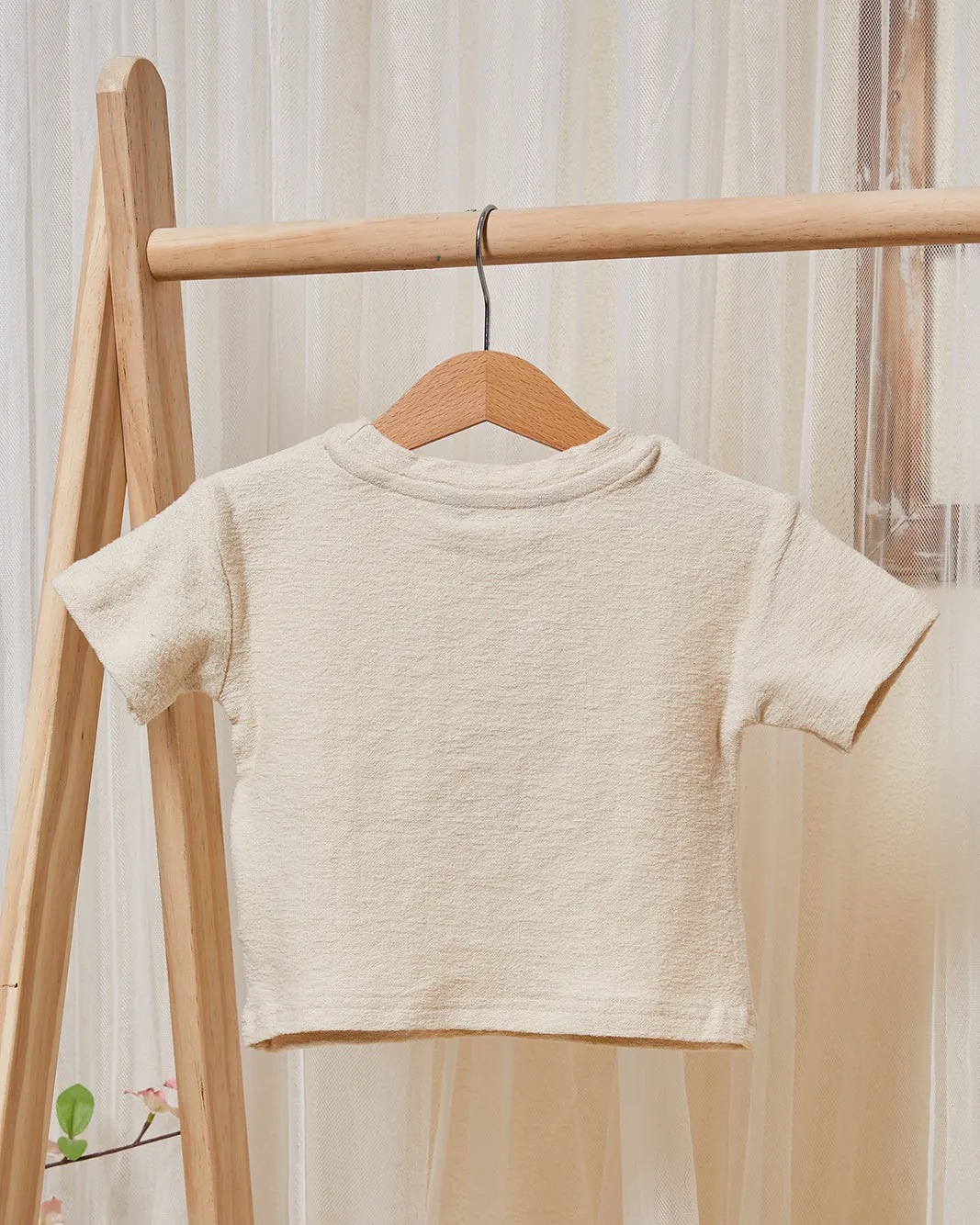 Infant Boys Cream Loose Fit T-Shirt sold by Redtag product image thumbnail 4