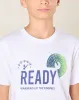 Senior Boys White Printed T-Shirt sold by Redtag