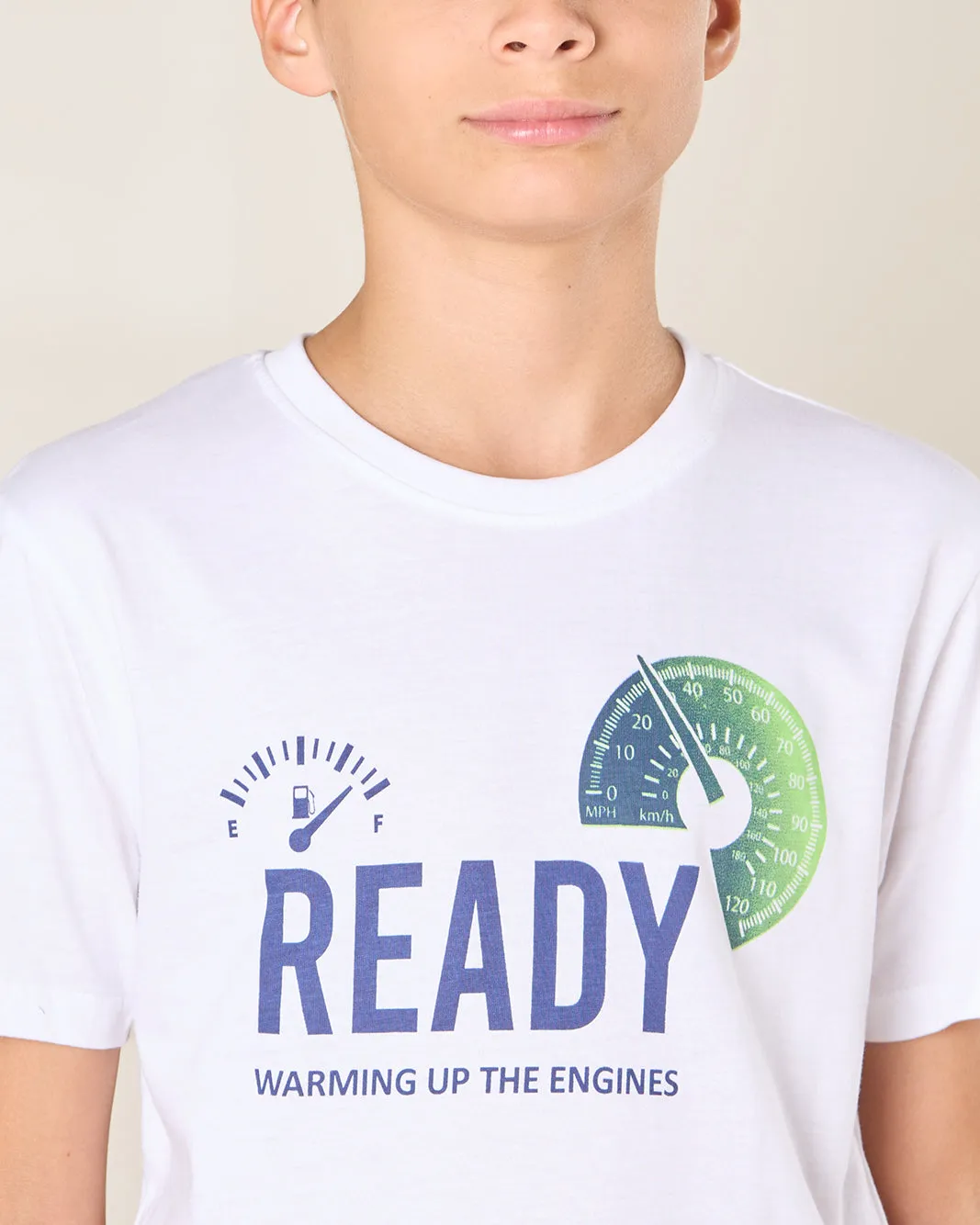 Senior Boys White Printed T-Shirt sold by Redtag product image thumbnail 4