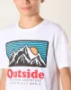 Senior Boys White Printed T-Shirt sold by Redtag