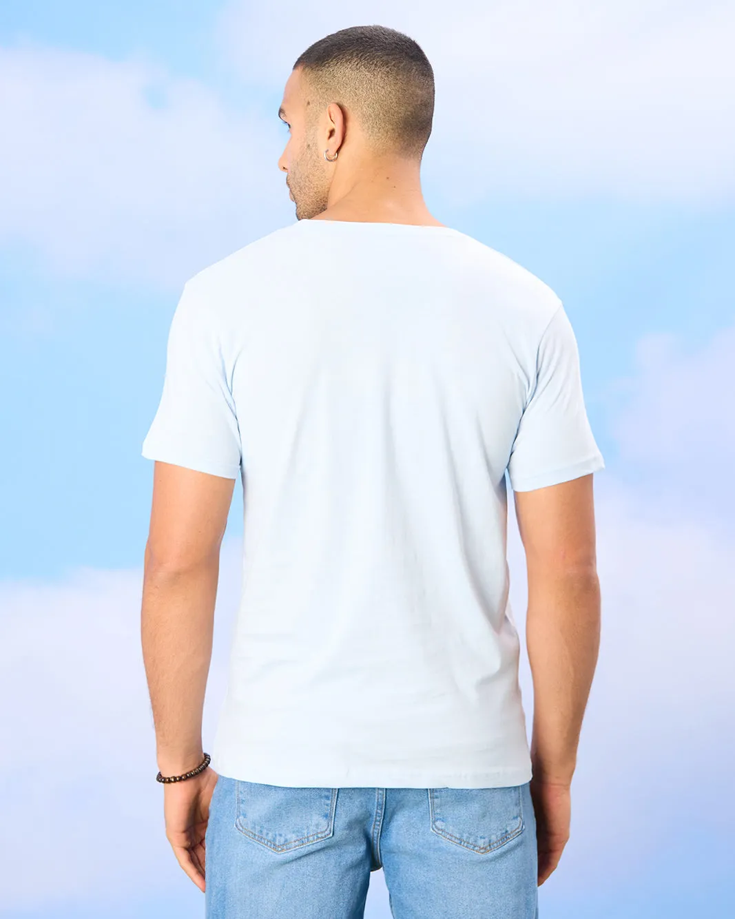 Men Blue Graphic T-Shirt sold by Redtag product image thumbnail 3