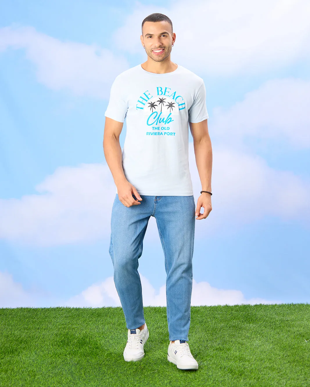 Men Blue Graphic T-Shirt sold by Redtag product image thumbnail 2