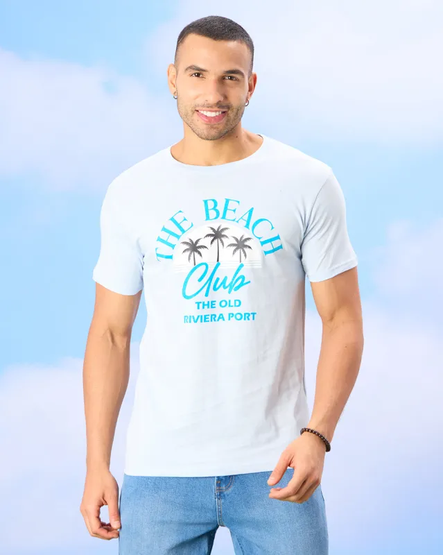 Men Blue Graphic T-Shirt sold by Redtag