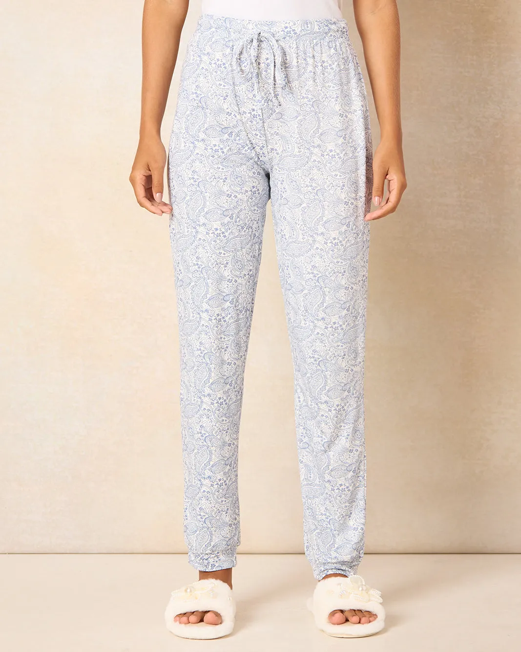 Women Grey Printed Pajama Set (2 Piece) sold by Redtag product image thumbnail 3