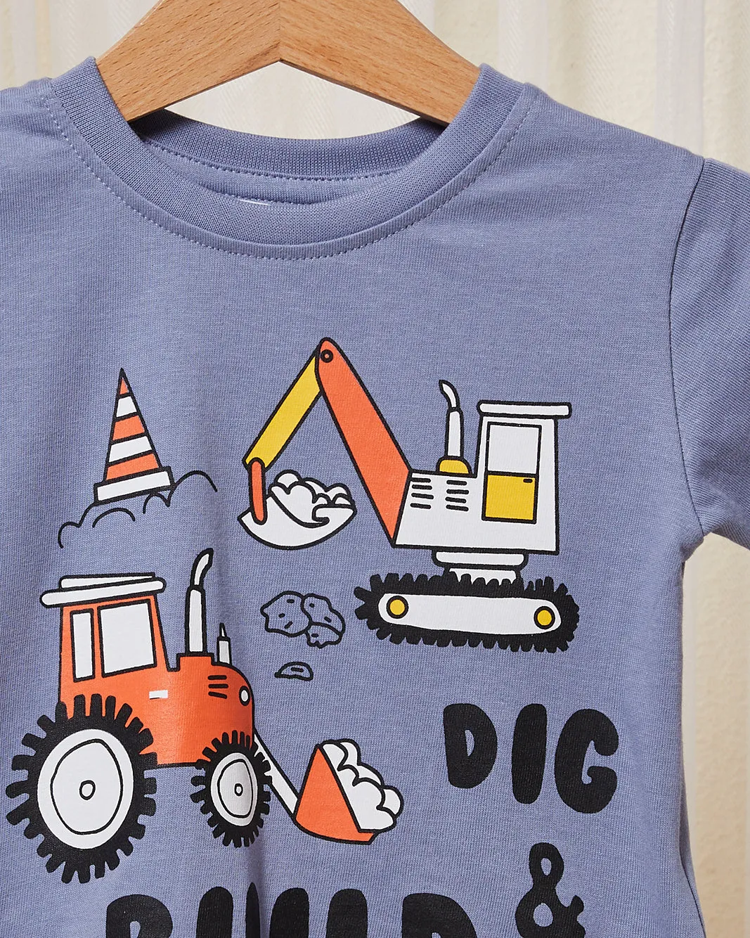 Infant Boys Purple Printed T-Shirt sold by Redtag product image thumbnail 2