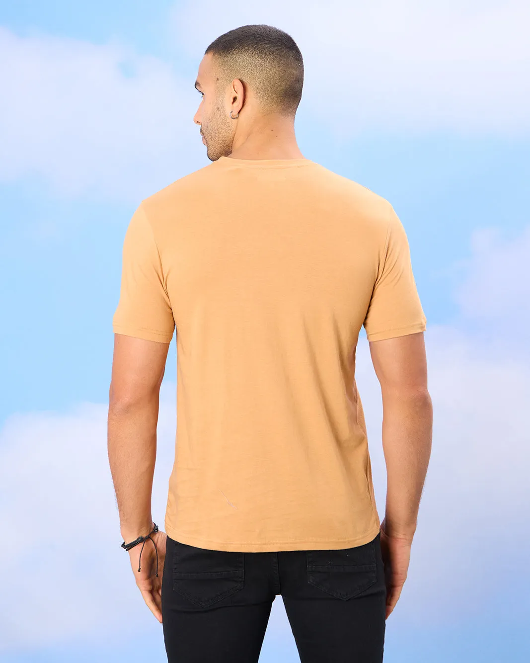 Men Beige New York Print T-Shirt sold by Redtag product image thumbnail 3