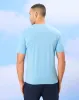 Men Blue Solid Active T-Shirt sold by Redtag