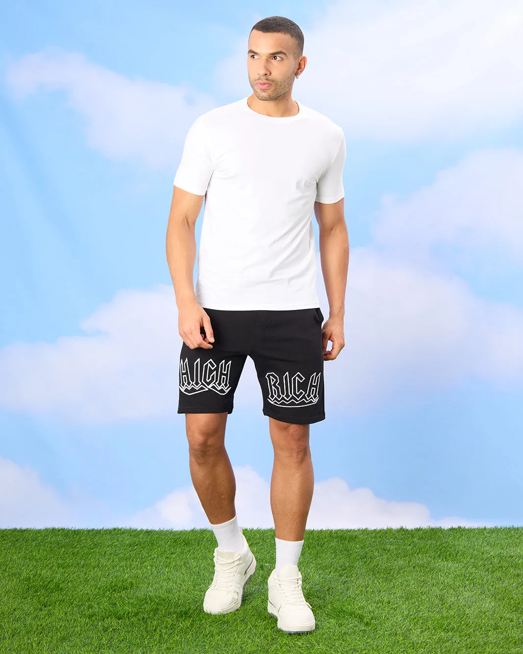 Men White Solid Active T-Shirt sold by Redtag product image thumbnail 2