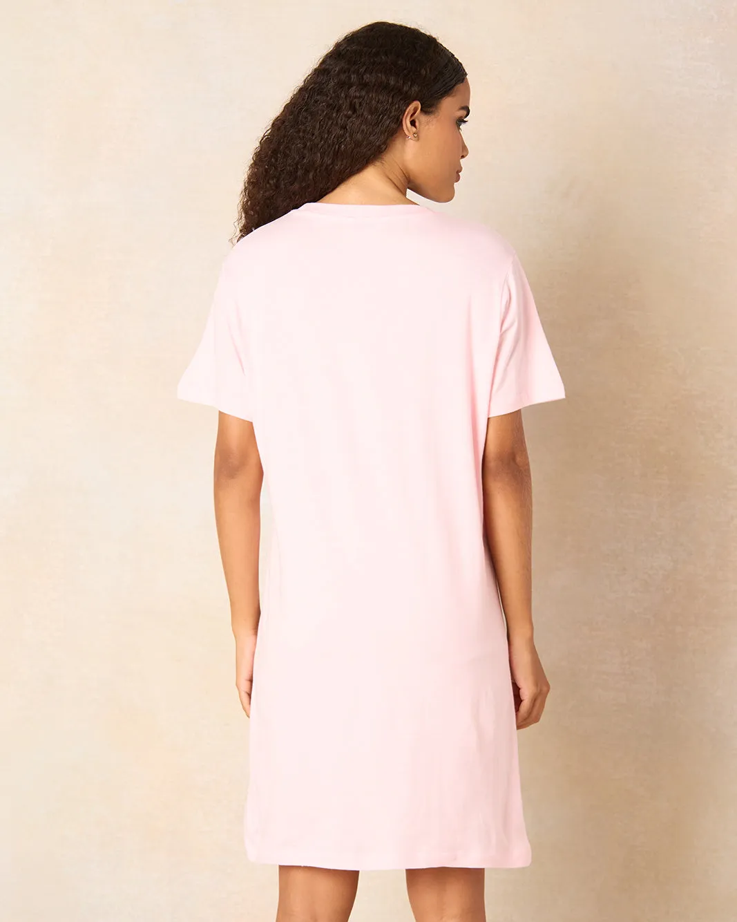 Women Pink Stars Print Nightshirt sold by Redtag product image thumbnail 3