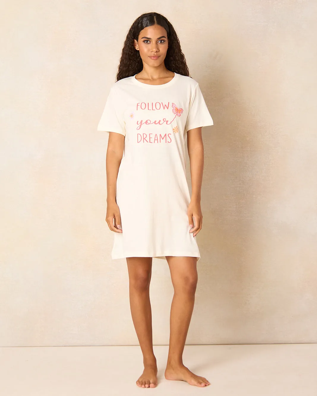 Women Pink Printed Nightshirt sold by Redtag product image thumbnail 2