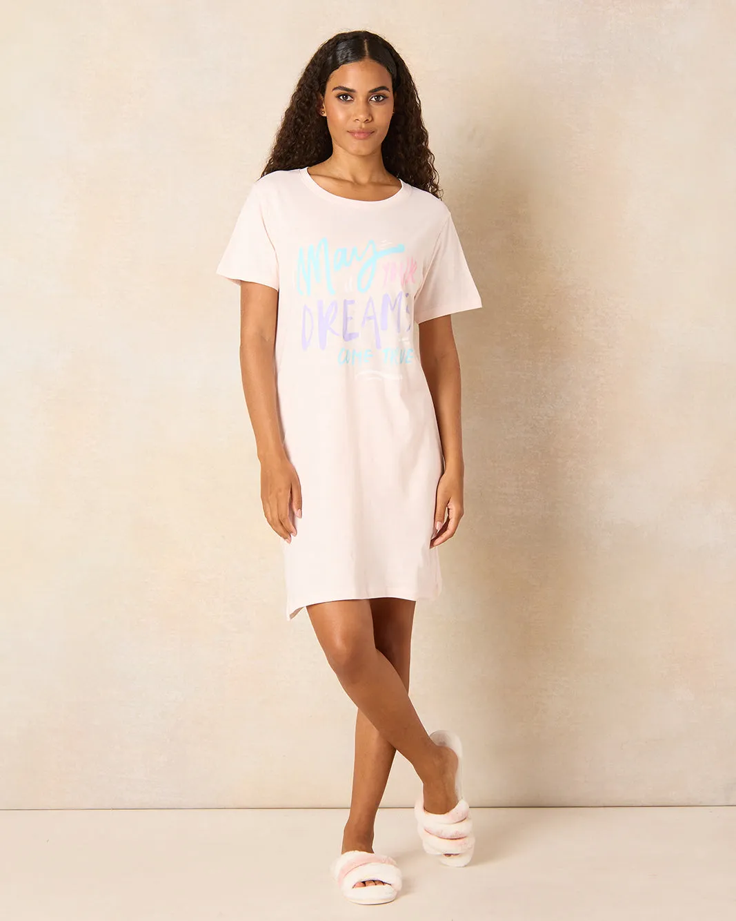 Women Pink Printed Nightshirt sold by Redtag product image thumbnail 2