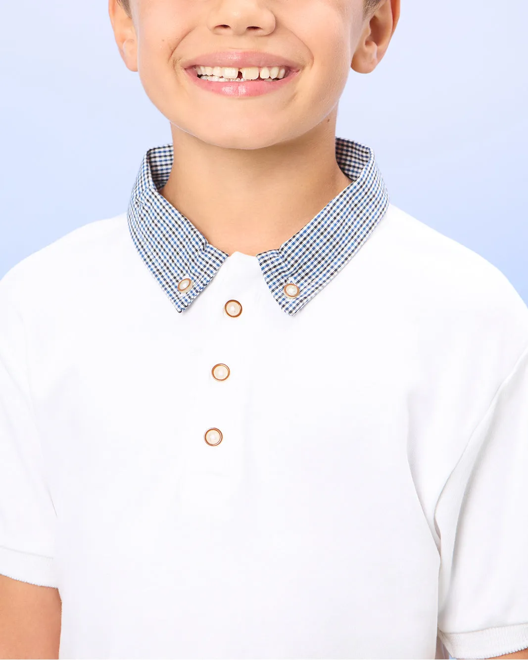 Boys White Polo Shirt sold by Redtag product image thumbnail 4