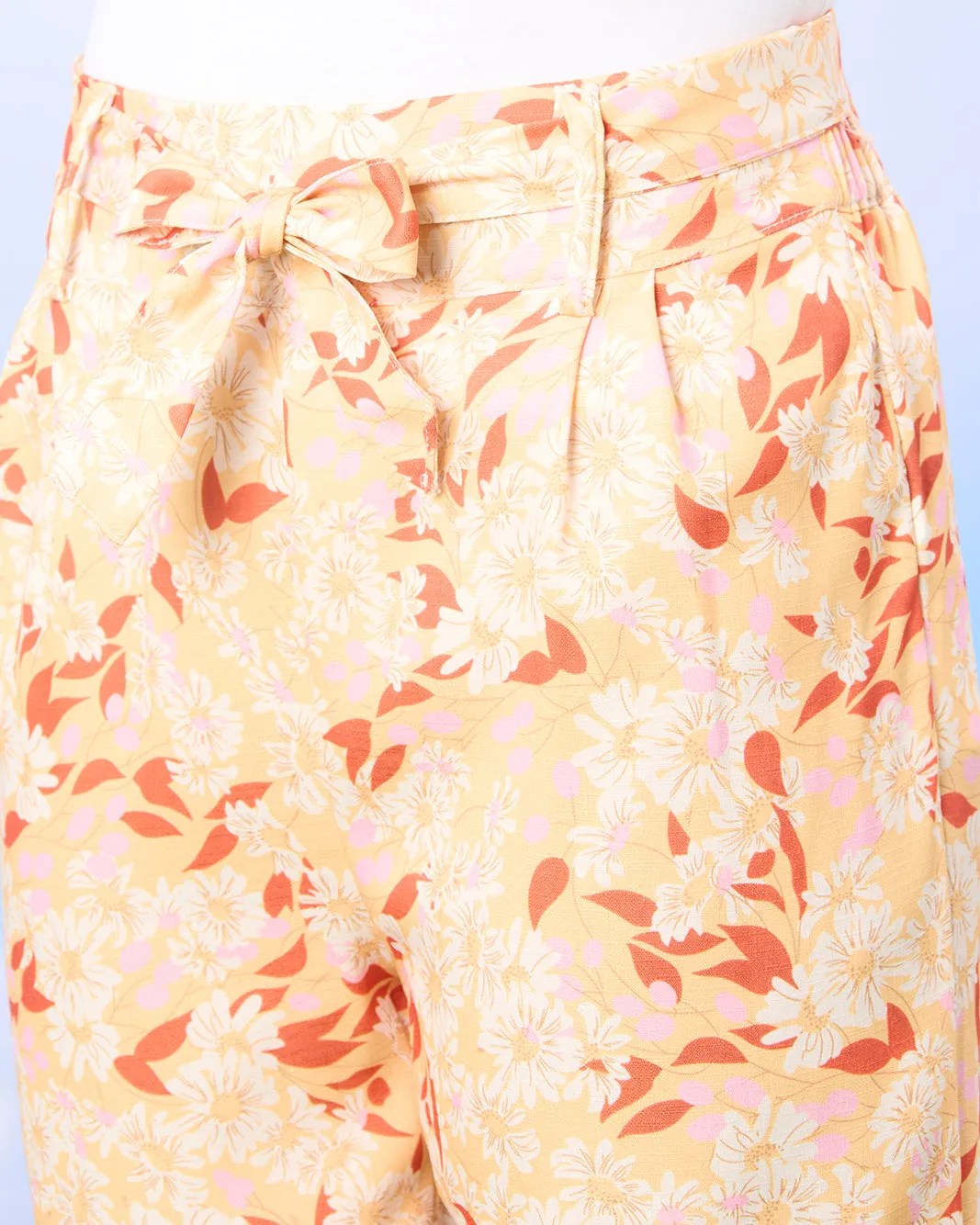 Senior Girls Apricot Printed Casual Trousers sold by Redtag product image thumbnail 4