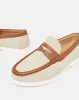 Men Brown Textured Loafer sold by Redtag