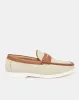 Men Brown Textured Loafer sold by Redtag