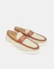 Men Brown Textured Loafer sold by Redtag
